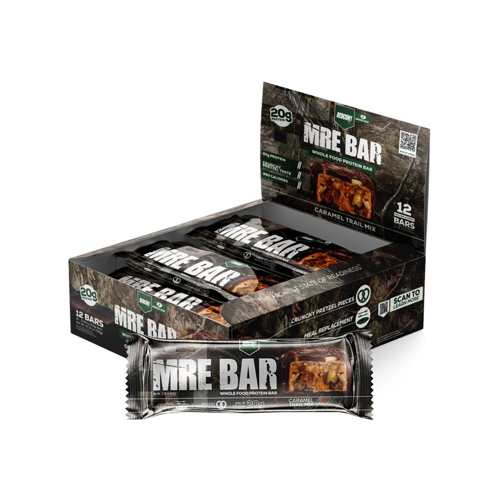 Caja MRE Protein Bar caramel trail mix - Redcon1