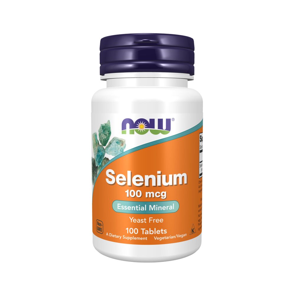 Selenium 100 mcg 100 tabs - Now Foods