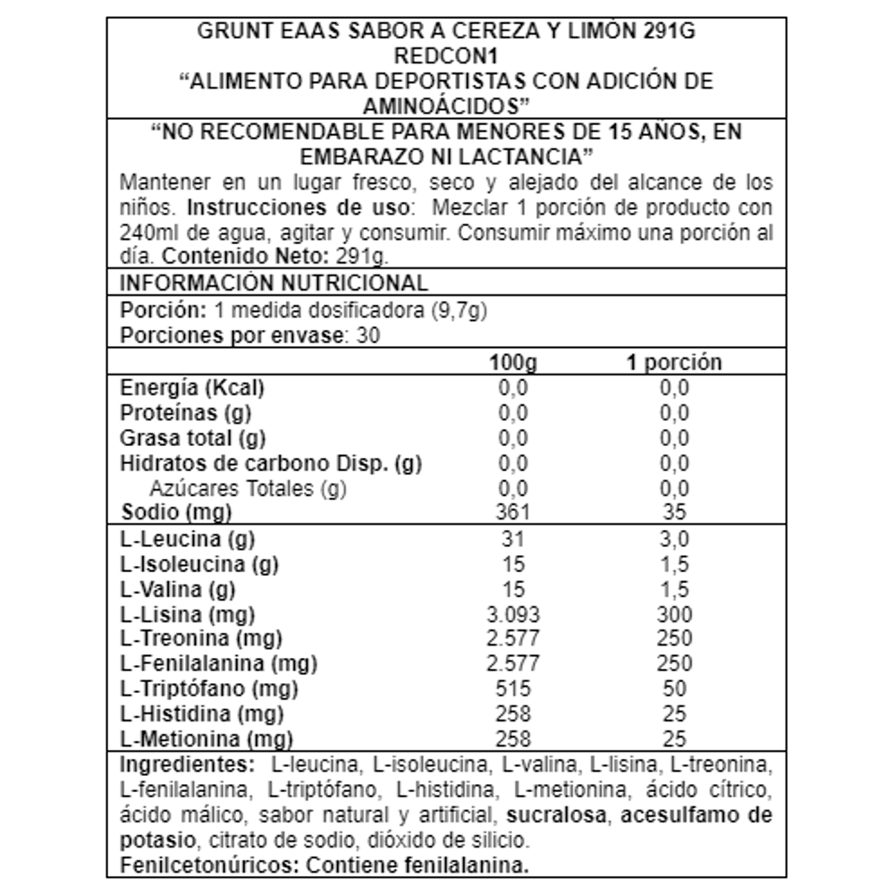 Grunt EAAs 291gr - Redcon1