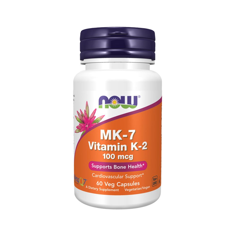 MK-7 Vitamin K-2 100 mcg 60 caps - Now Foods