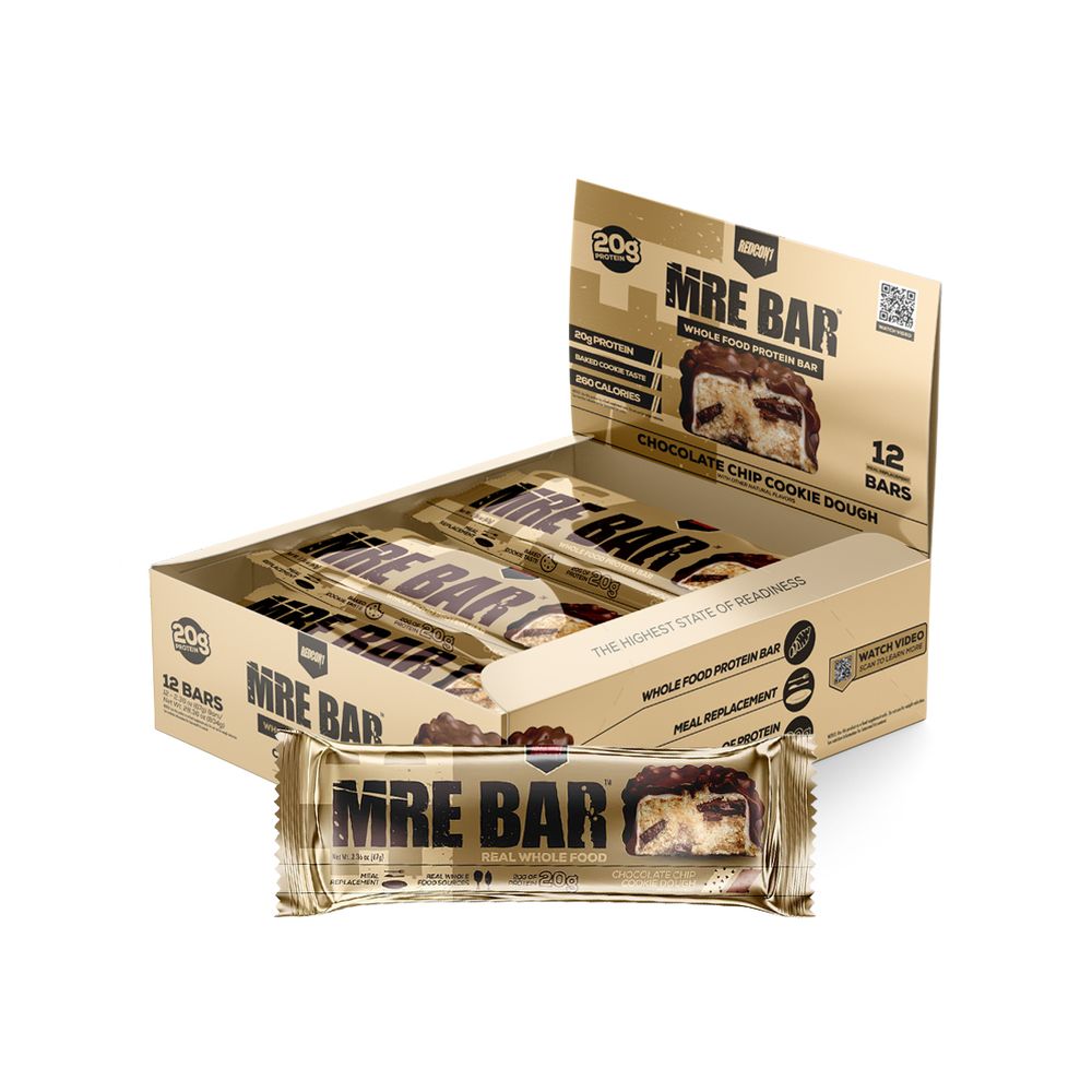 Caja MRE Protein Bar Choco Chip Cokies Dough  - Redcon1