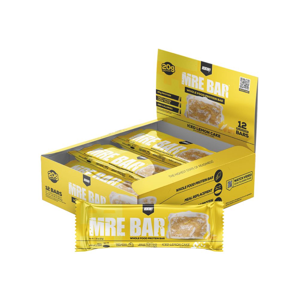 Caja MRE Protein Bar 12 Unid  Iced Lemon - Redcon1